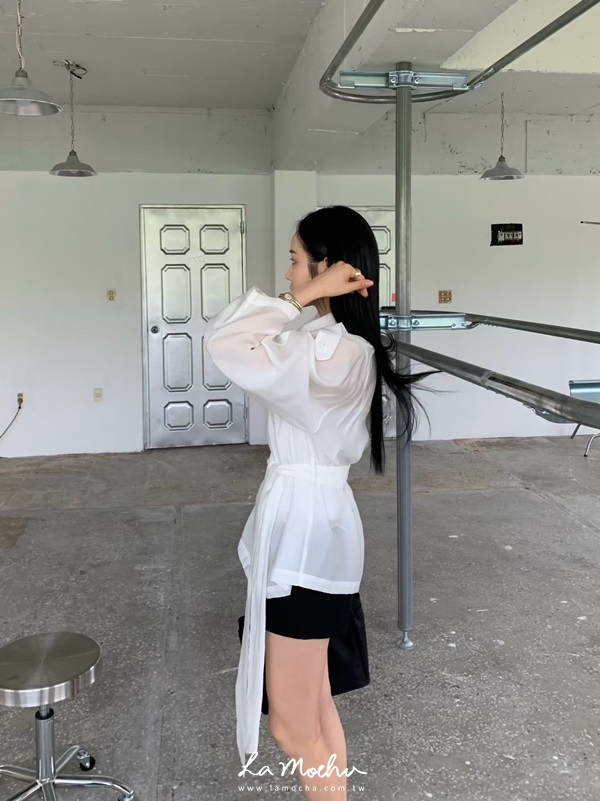 綁腰防曬風衣外套